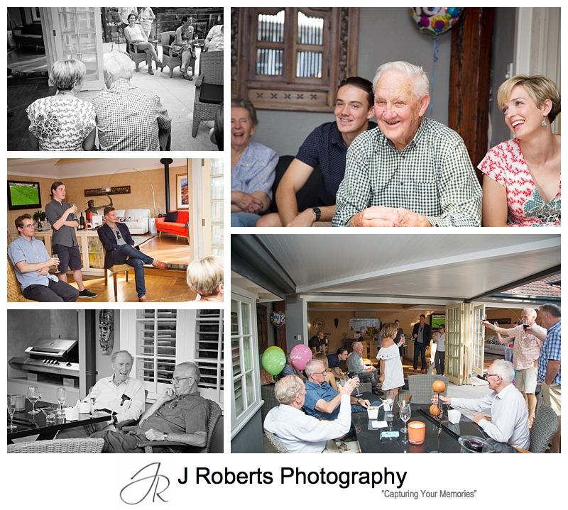 90th Birthday Party Photography Sydney Family Home Roseville